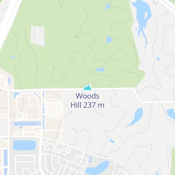 Map of Woods Hill