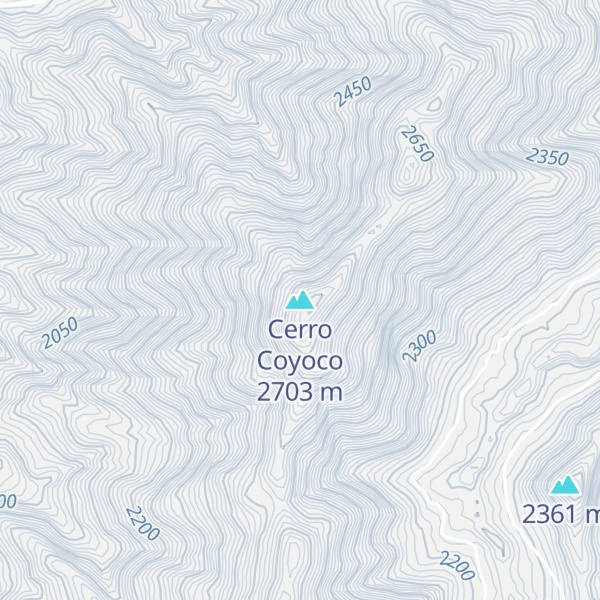 Map of Cerro Coyoco