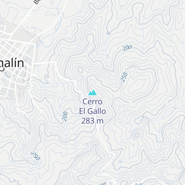 Map of Cerro El Gallo