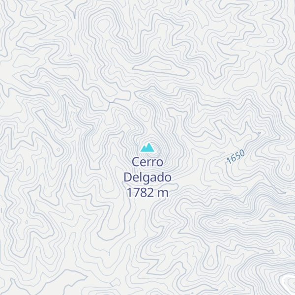 Map of Cerro Delgado