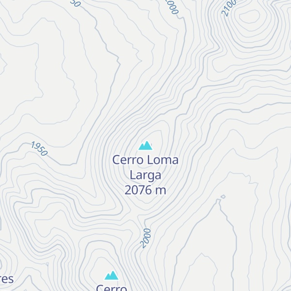 Map of Cerro Loma Larga