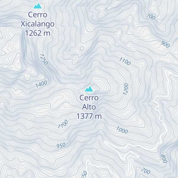 Map of Cerro Alto