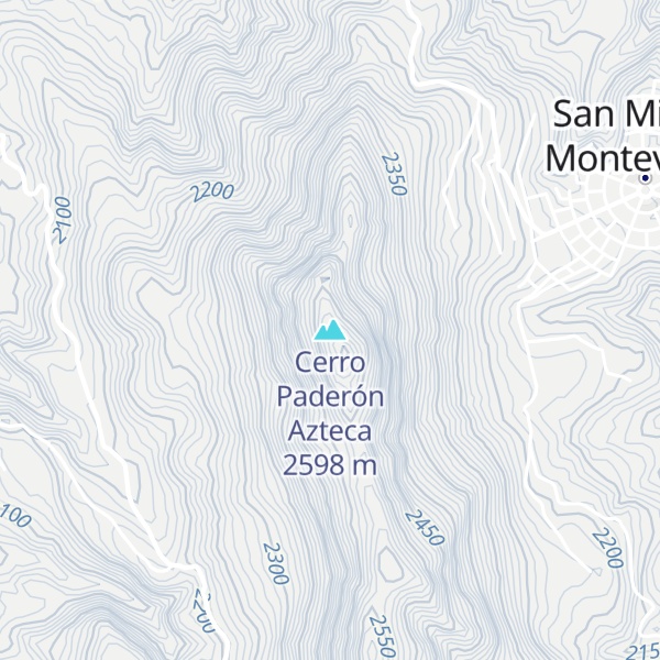 Map of Cerro Paderón Azteca