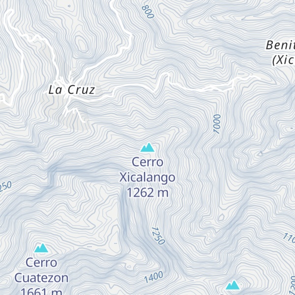 Map of Cerro Xicalango