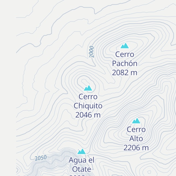 Map of Cerro Chiquito