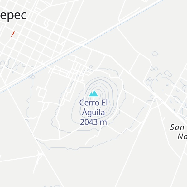 Map of Cerro El Águila