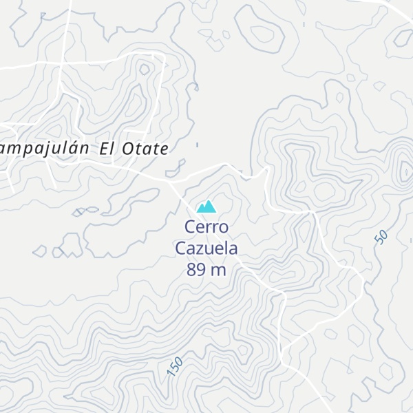Map of Cerro Cazuela