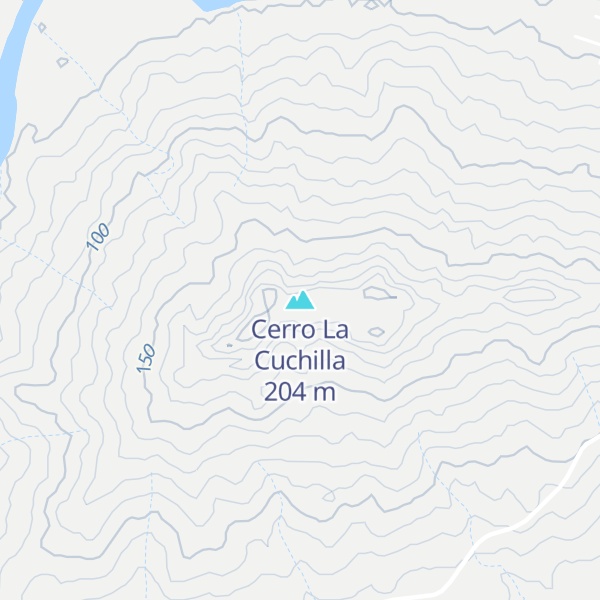 Map of Cerro La Cuchilla