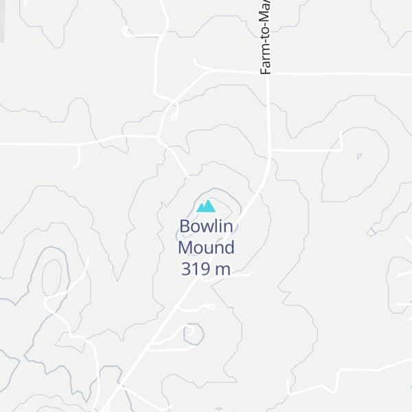 Map of Bowlin Mound