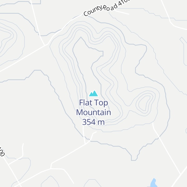 Map of Flat Top Mountain