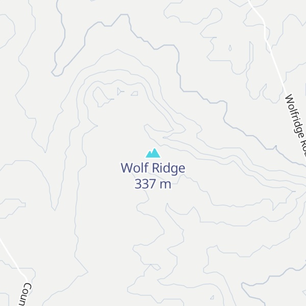 Map of Wolf Ridge