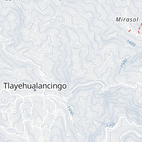Map of Cerro Axtiziu