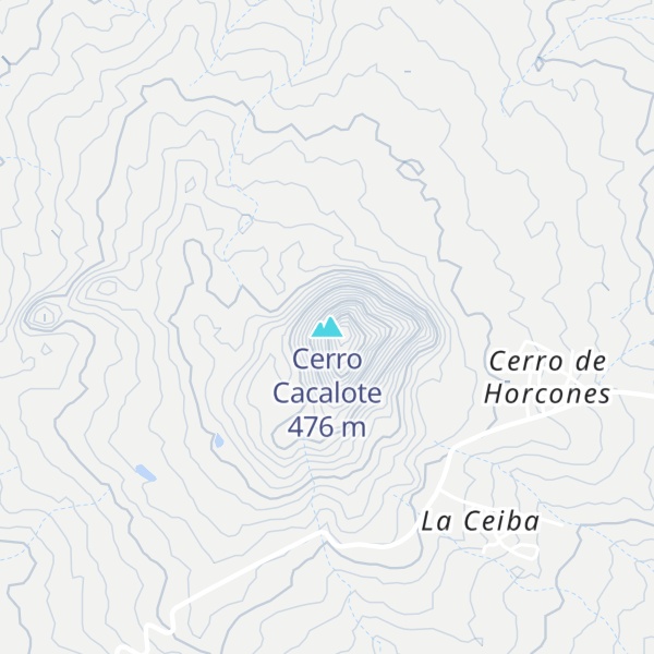 Map of Cerro Cacalote