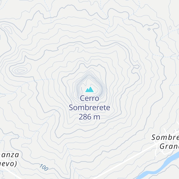 Map of Cerro Sombrerete
