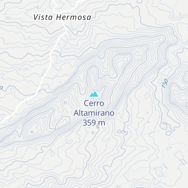 Map of Cerro Altamirano