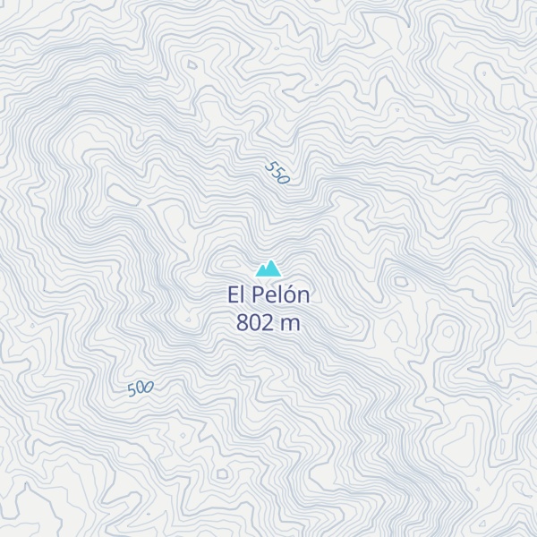 Map of El Pelón