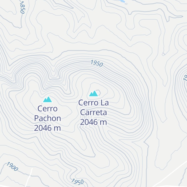 Map of Cerro La Carreta