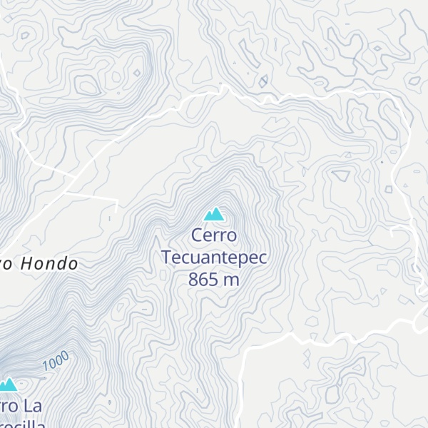 Map of Cerro Tecuantepec