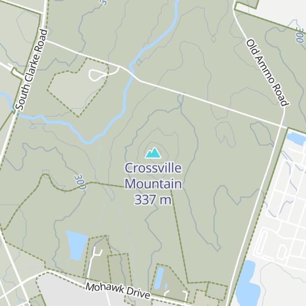 Map of Crossville Mountain