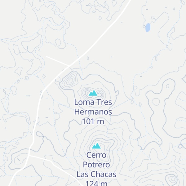 Map of Loma Tres Hermanos