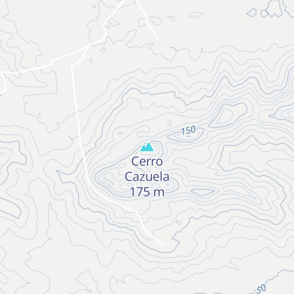 Map of Cerro Cazuela