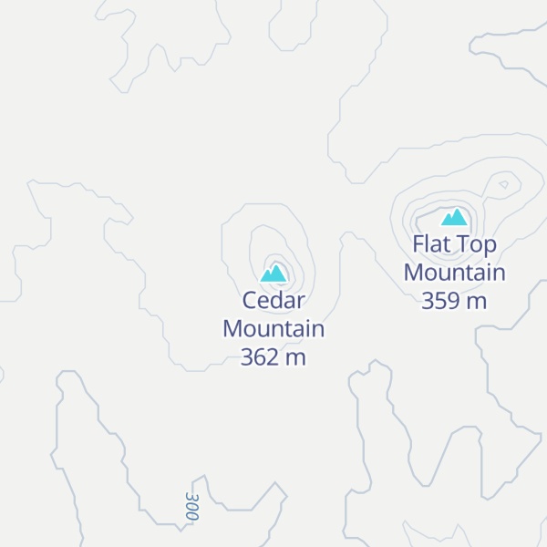 Map of Cedar Mountain