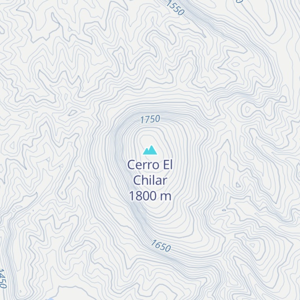 Map of Cerro El Chilar