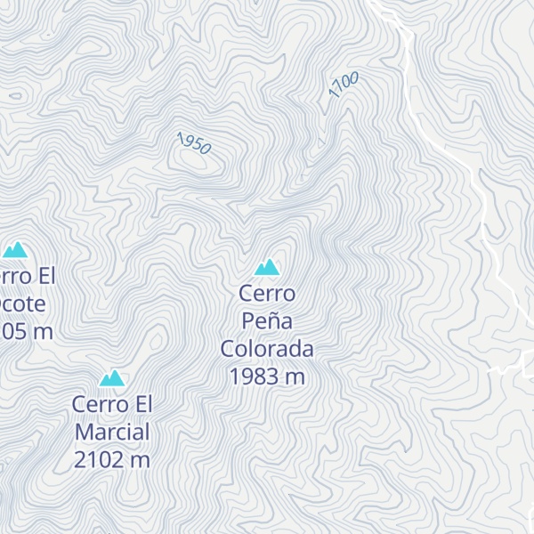 Map of Cerro Peña Colorada