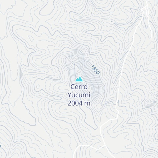 Map of Cerro Yucumi