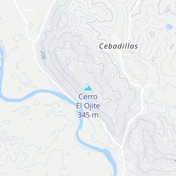 Map of Cerro El Ojite
