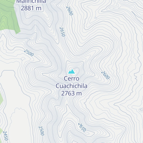 Map of Cerro Cuachichila