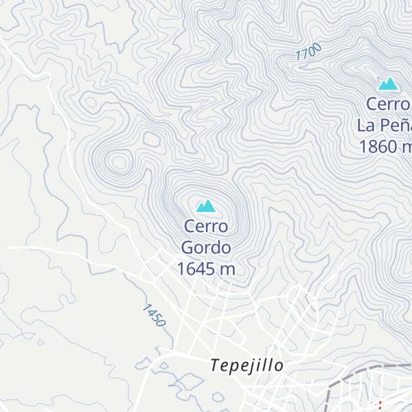 Map of Cerro Gordo