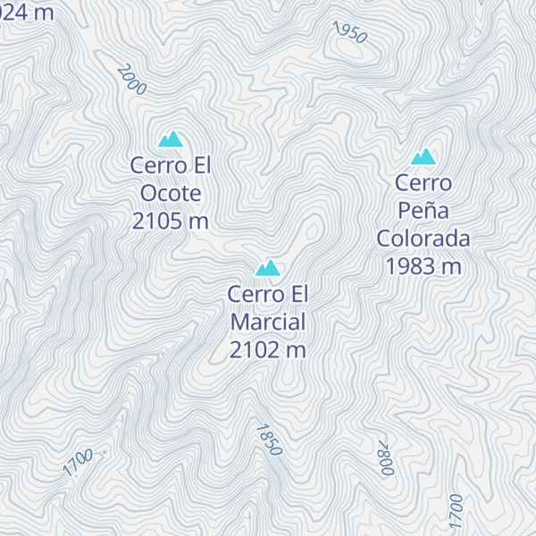 Map of Cerro El Marcial