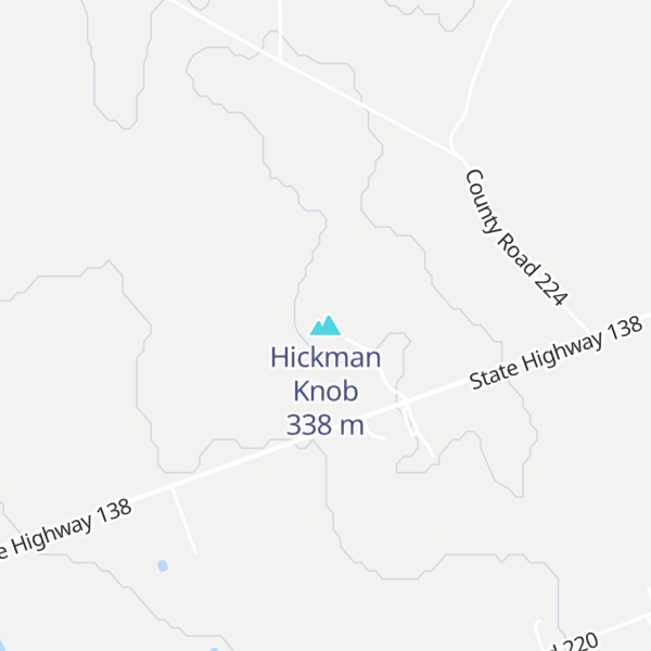 Map of Hickman Knob