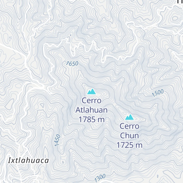 Map of Cerro Atlahuan