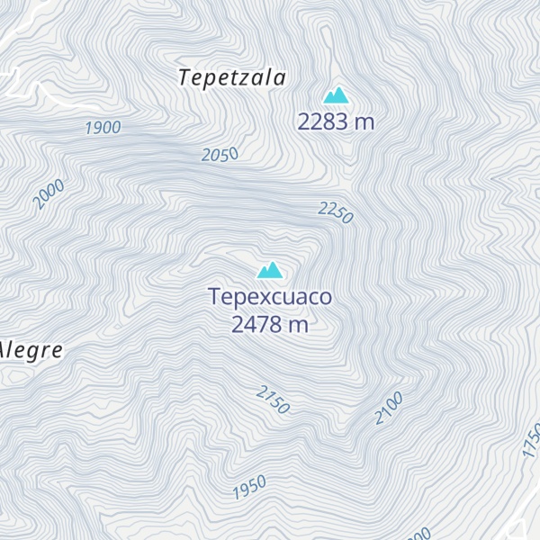 Map of Tepexcuaco