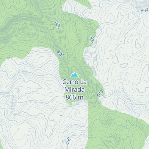 Map of Cerro La Mirada