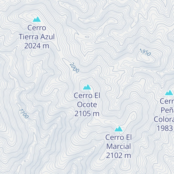 Map of Cerro El Ocote