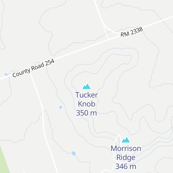 Map of Tucker Knob