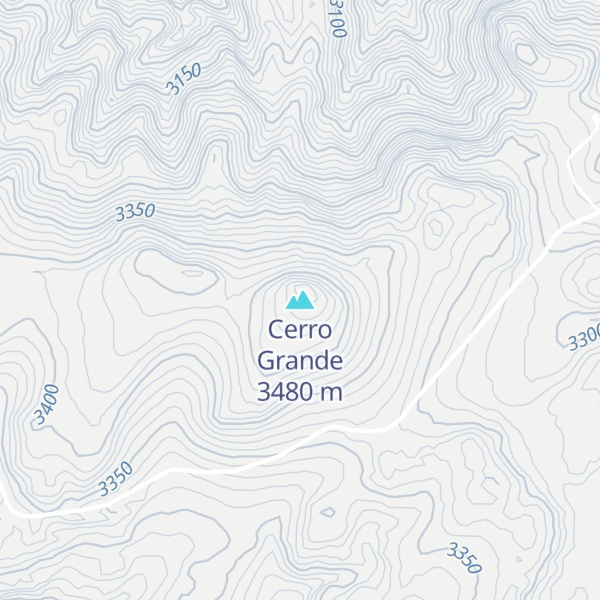 Map of Cerro Grande