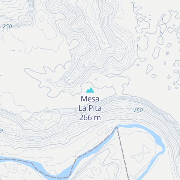 Map of Mesa La Pita