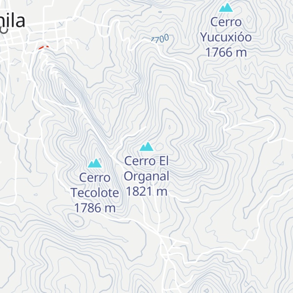 Map of Cerro El Organal
