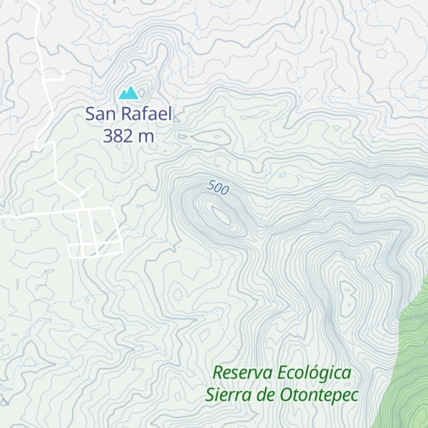 Map of Cerro El León