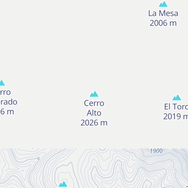 Map of Cerro Alto