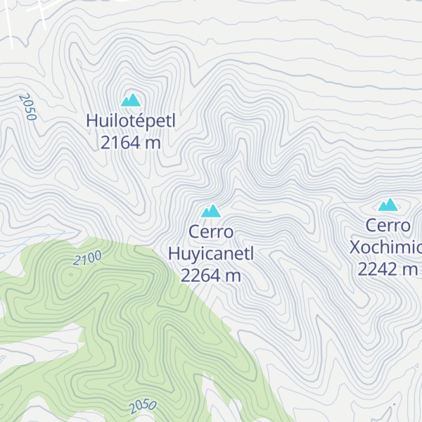 Map of Cerro Huyicanetl