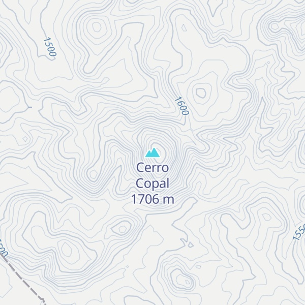 Map of Cerro Copal