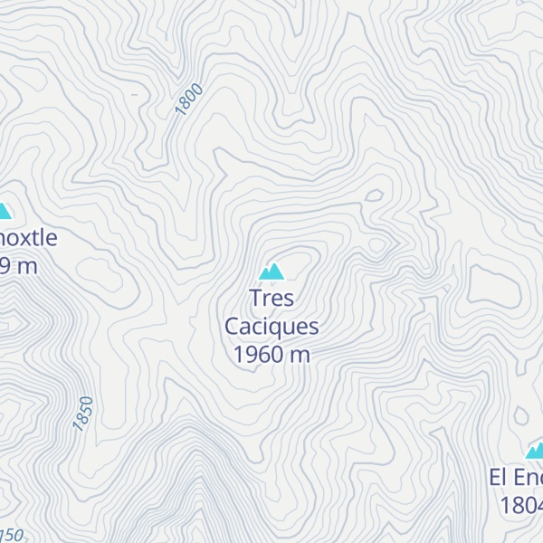 Map of Tres Caciques