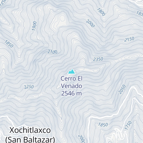 Map of Cerro El Venado