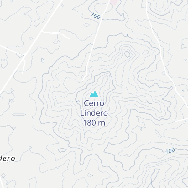 Map of Cerro Lindero