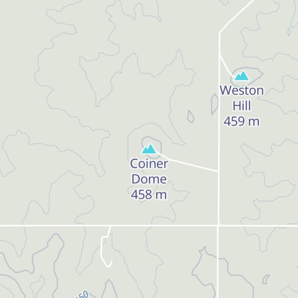 Map of Coiner Dome